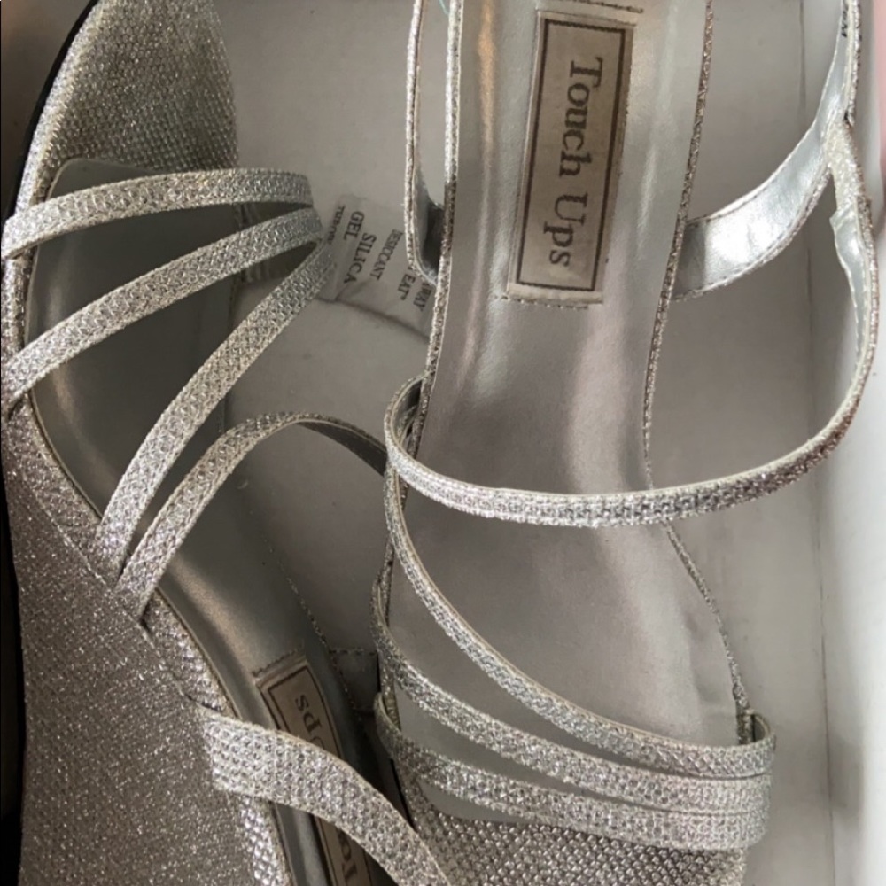 Silver heels size 8.5